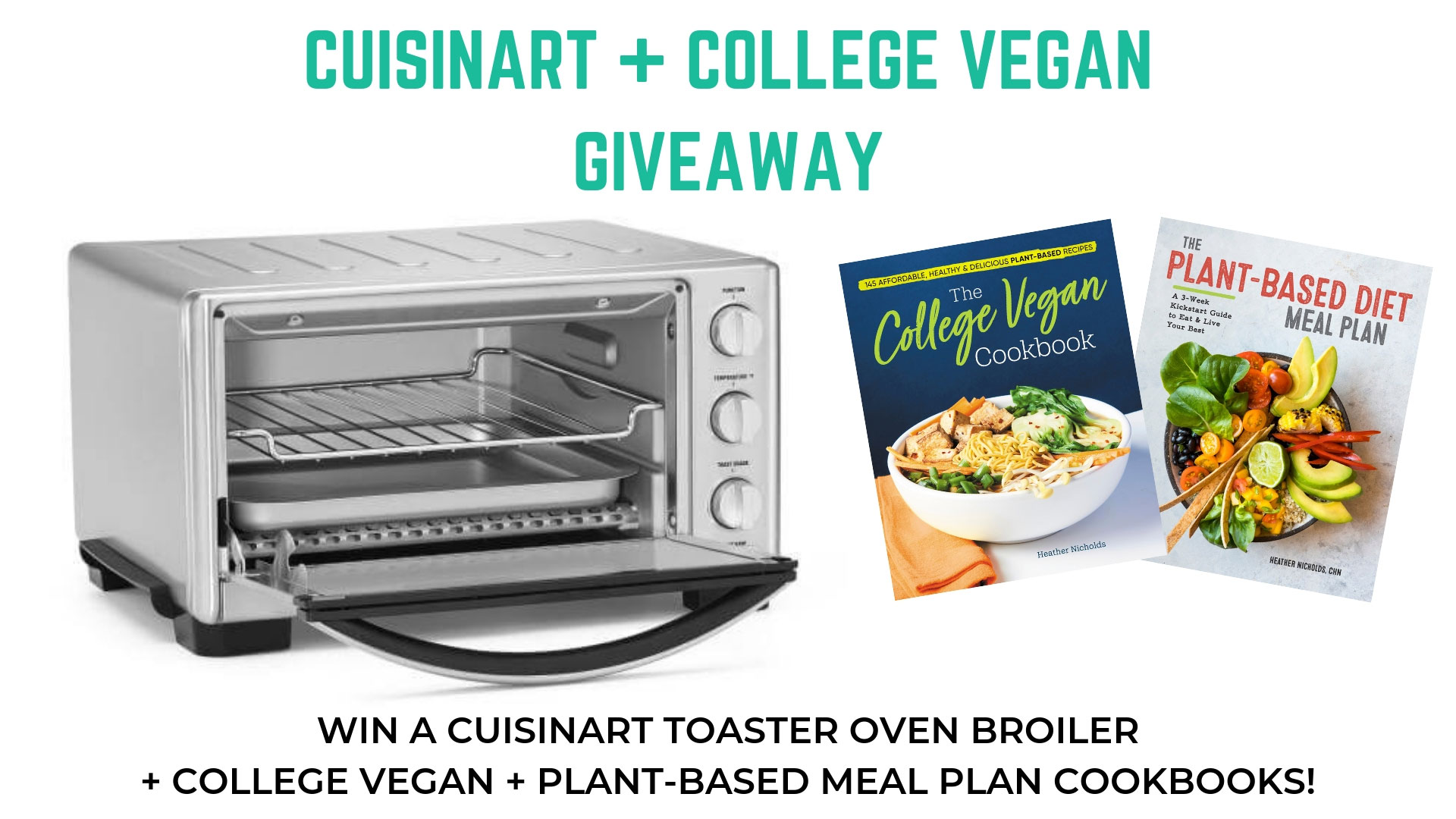 Cuisinart Toaster Oven + College Vegan Cookbook Giveaway - veganook